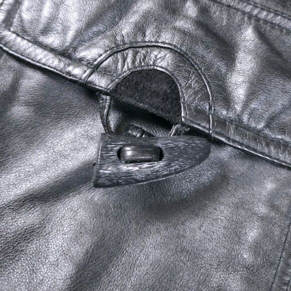 VINTAGE EXCELLED FRINGE LEATHER JACKET - Picture 5 of 11